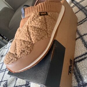Teva Cozy Brown Slip-On Footwear